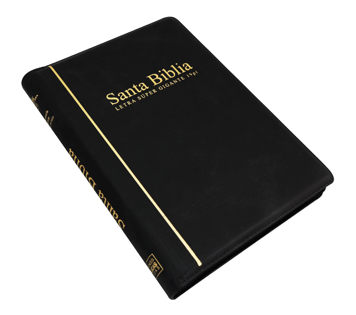 Biblia  RVR 1960 Letra super gigante piel fina cierre e indice 18 puntos