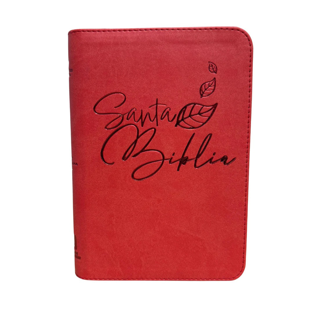 Biblia Reina Valera 1960 Letra Grande Cierre  Rojo anaranjado
