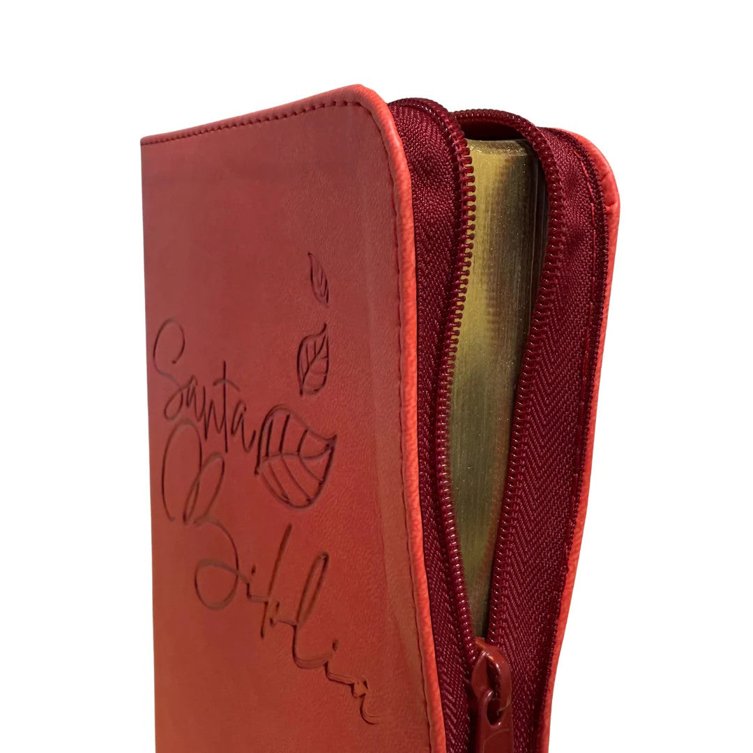Biblia Reina Valera 1960 Letra Grande Cierre  Rojo anaranjado