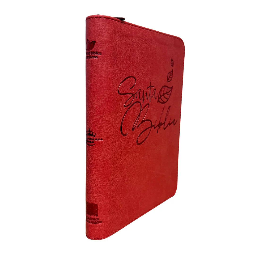 Biblia Reina Valera 1960 Letra Grande Cierre  Rojo anaranjado