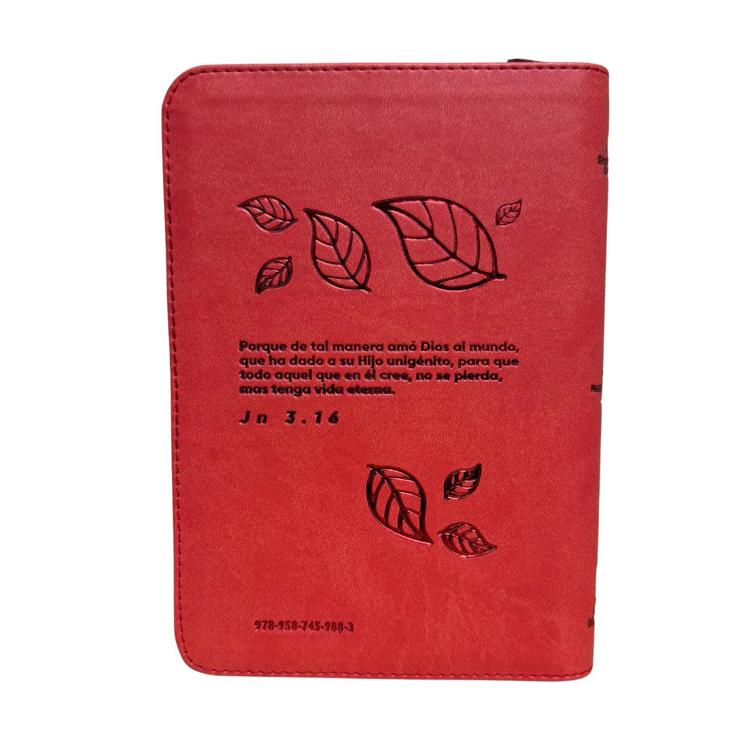 Biblia Reina Valera 1960 Letra Grande Cierre  Rojo anaranjado