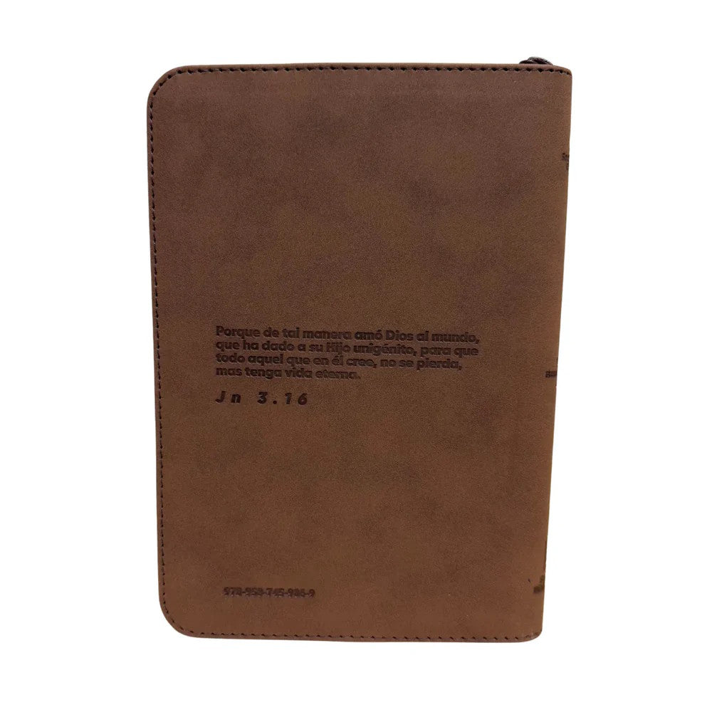 Biblia Reina Valera 1960 Letra Grande 12 Puntos Café Cierre