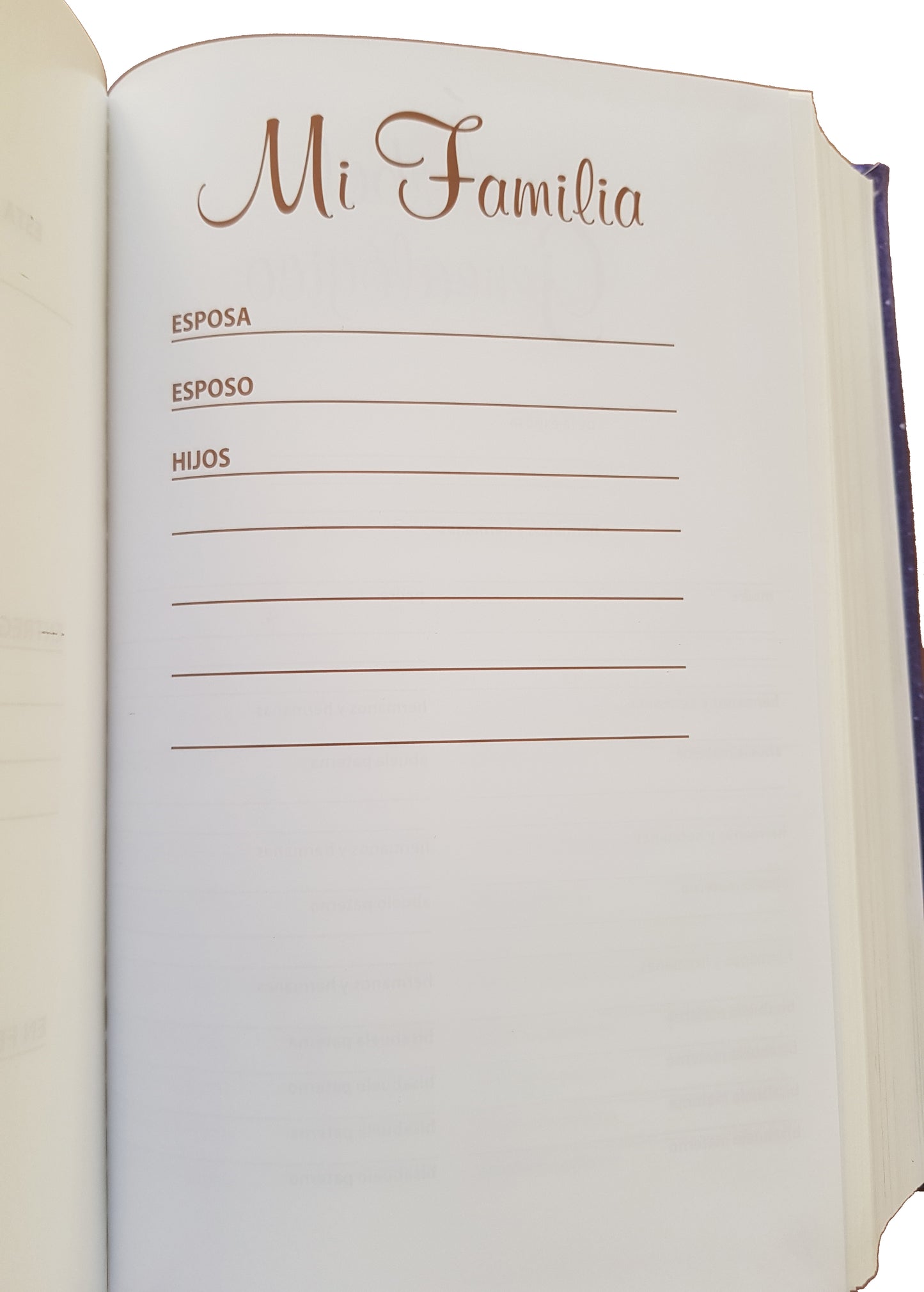 Biblia para la familia TLA regalo bodas