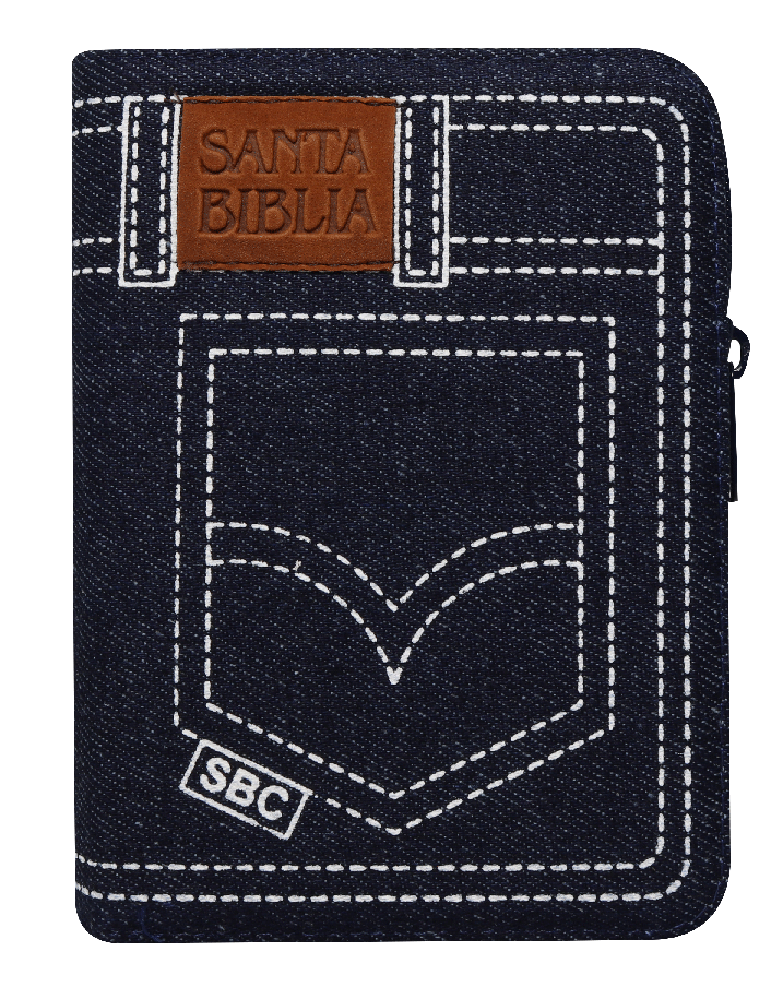 Santa Biblia Rvr1960 Jeans De Bolsillo Cierre