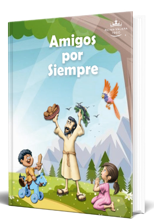 Biblia para niños Amigos por Siempre Reina Valera 1960 Tapa Dura