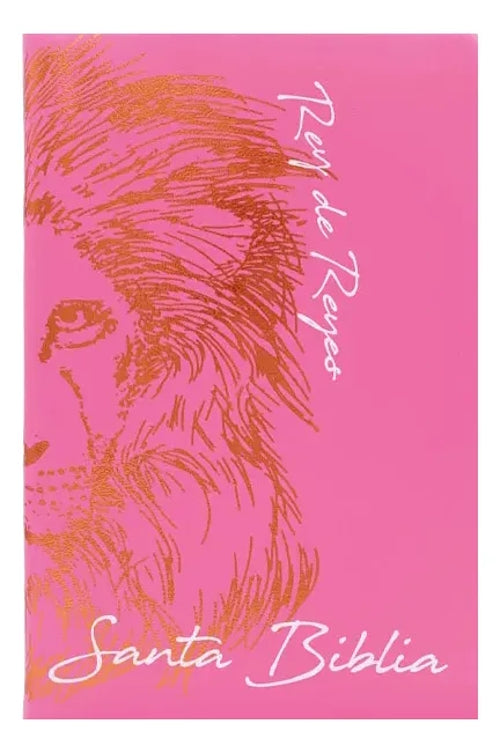 Biblia Reina Valera 1960 Letra Grande Diseño León Rosa