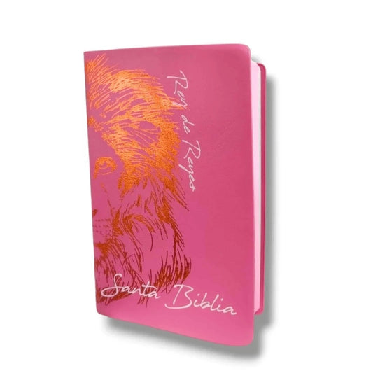 Biblia Reina Valera 1960 Letra Grande Diseño León Rosa