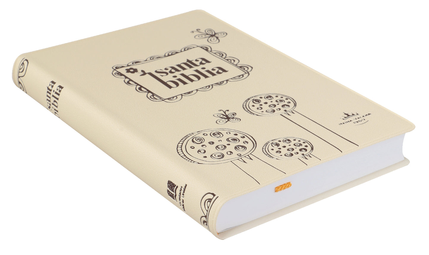 Biblia Reina Valera compacta vinil beige