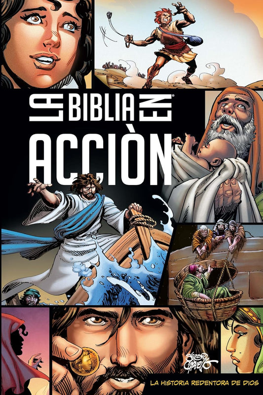 Biblia En Acción Comic Ilustrada Tapa Dura