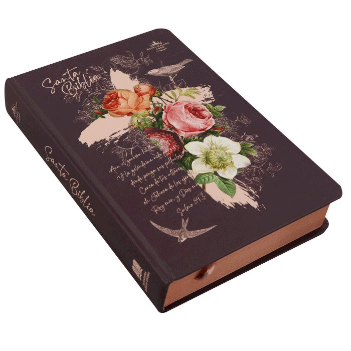 Biblia Reina Valera 1960 Letra Grande Tapa dura Flores