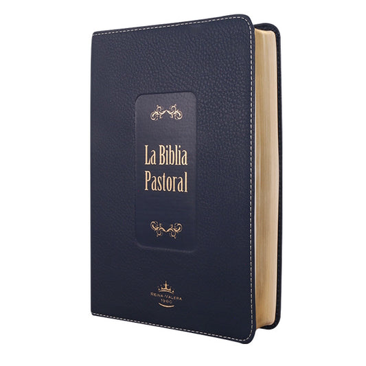 BIblia Reina Valera 1960 Letra Grande Pastoral Azul