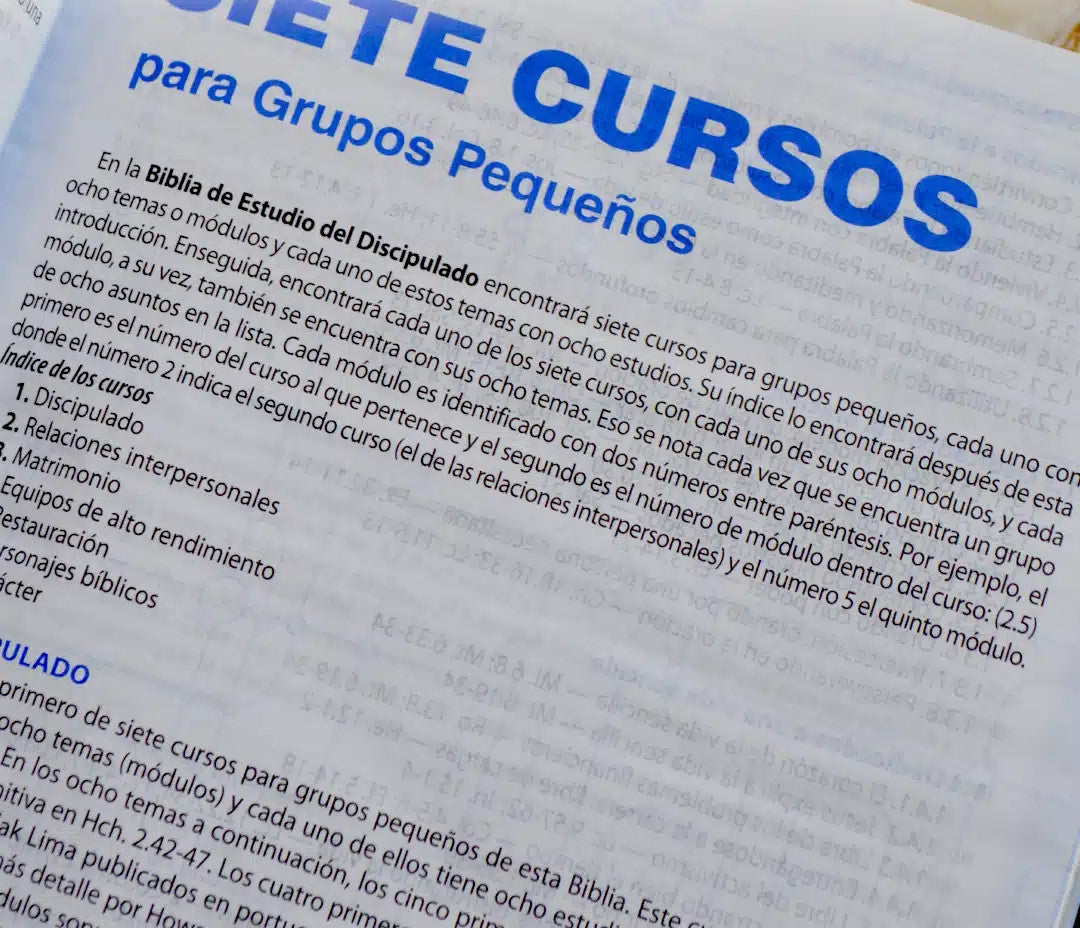 Biblia de Estudio del Discipulado Reina Valera 1960