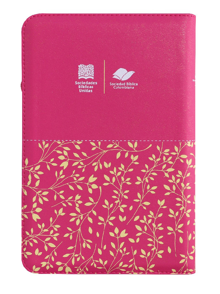 Biblia Reina Valera 1960 Fucsia Cierre Letra Grande