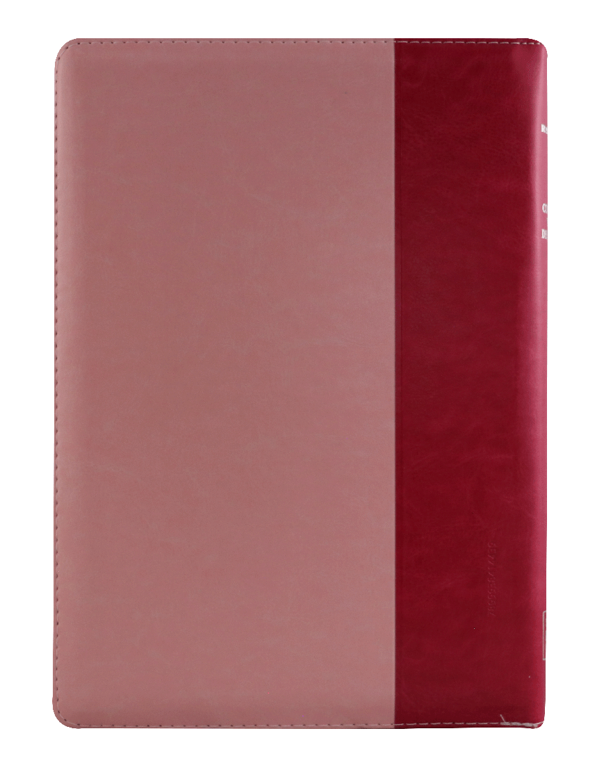 Biblia Reina Valera 1960 Grande Letra Super gigante Imitación Piel Rosa Fucsia