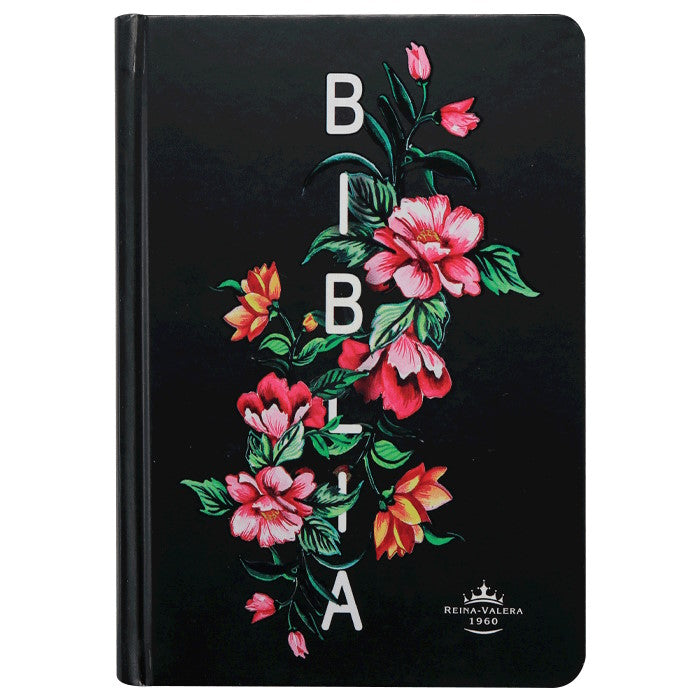 Biblia Reina Valera 1960 Compacta Fuente de Bendiciones Tapa dura Flores