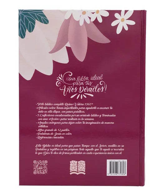 Biblia Adoro RVR 1960 12 puntos, 52 reflexiones, tapa dura