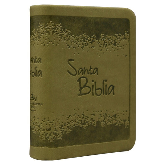 Biblia minibolsillo RVR1960 verde.