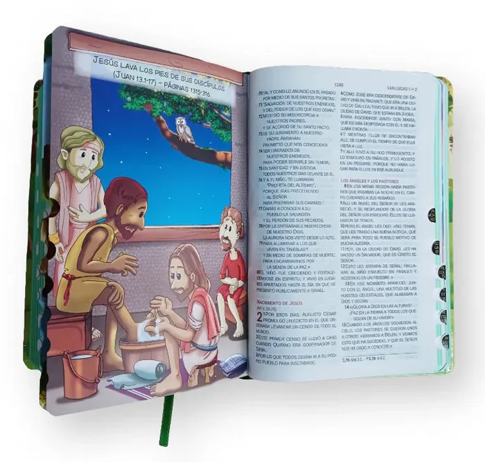 Biblia Infantil RVR 1960 Lo que Dios Espera de Mi, tapa dura, canto pintado y índice