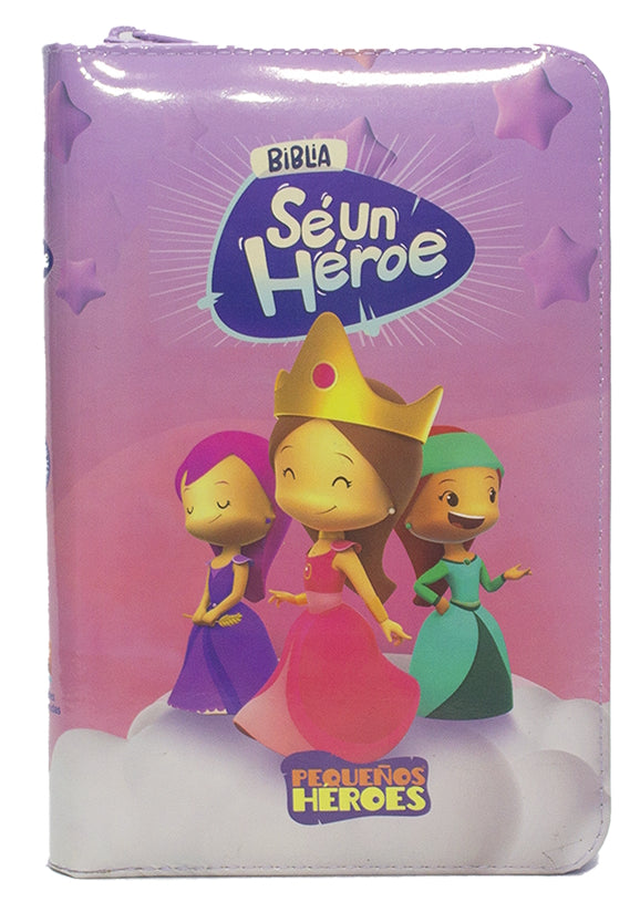 Biblia Infantil Tla Con Cierre Canto Rosado