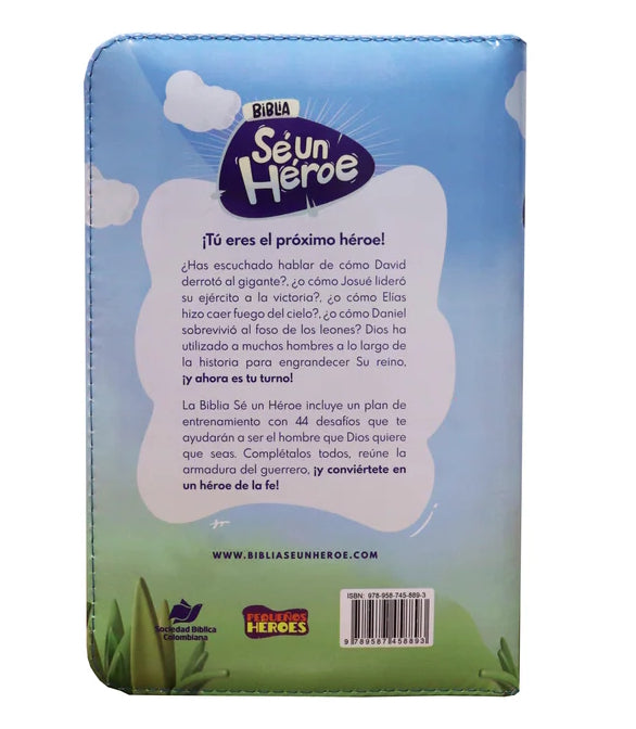 Biblia Infantil Tla Con Cierre Canto Azul