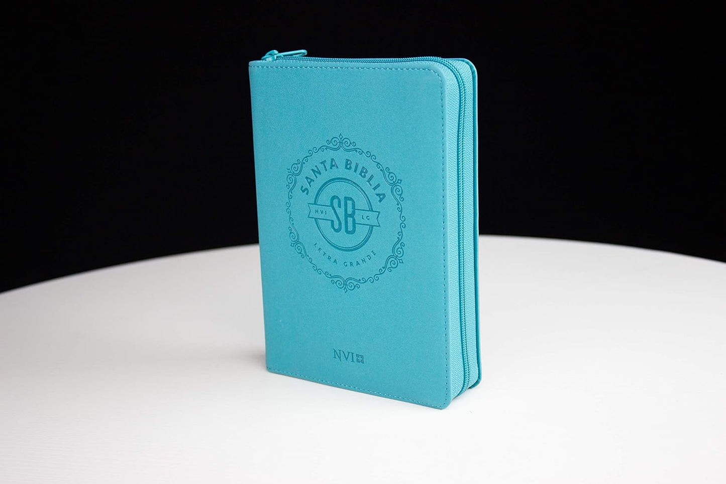 Santa Biblia Nvi Letra Grande Turquesa Con Cierre