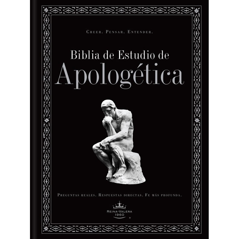 Biblia RVR 1960 de estudio de Apologética, negro, tapa dura