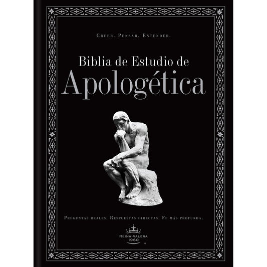 Biblia RVR 1960 de estudio de Apologética, negro, tapa dura