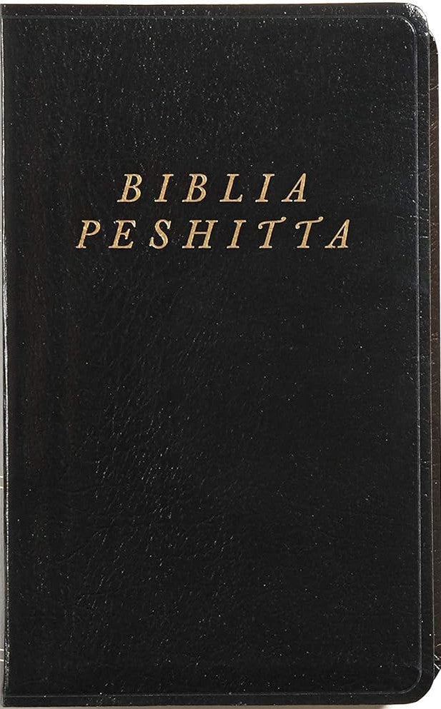 Biblia Peshitta. Imitación piel, negro