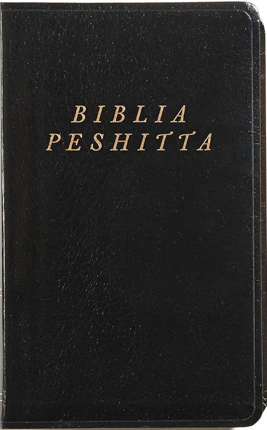 Biblia Peshitta. Imitación piel, negro