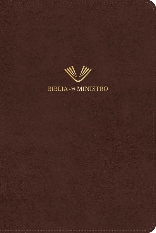 RVR 1960 Biblia del ministro, edición ampliada, caoba piel fabricada