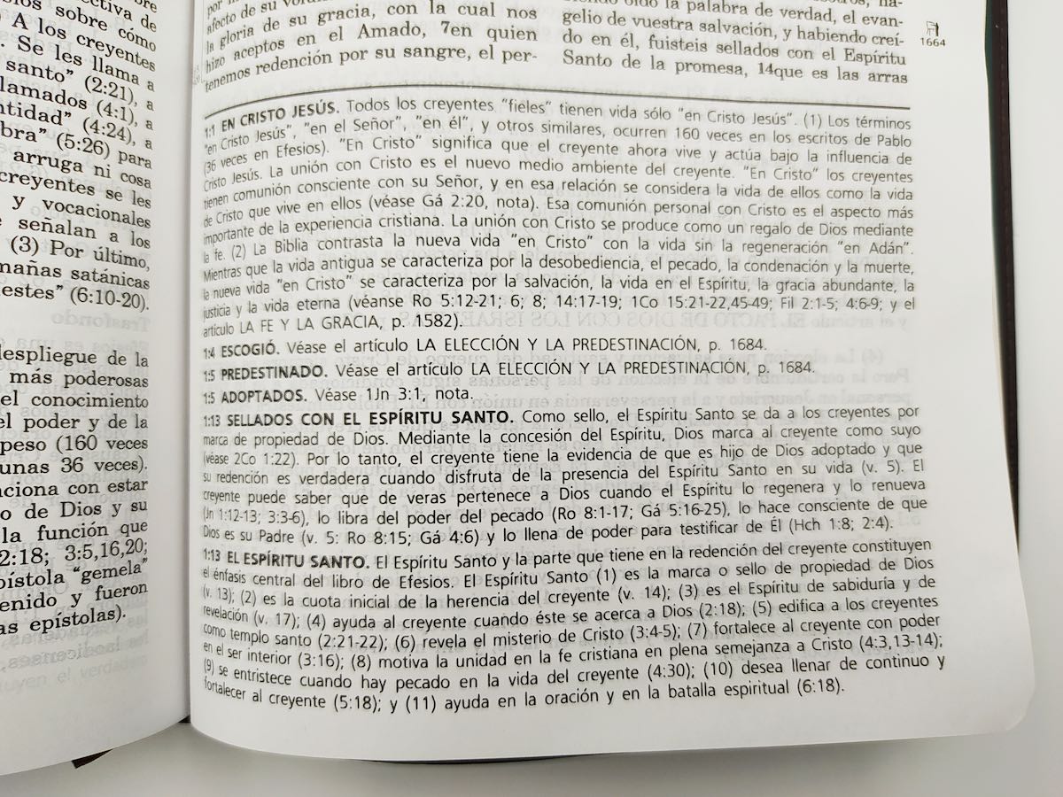 Biblia de Estudio Vida Plena imitación piel café