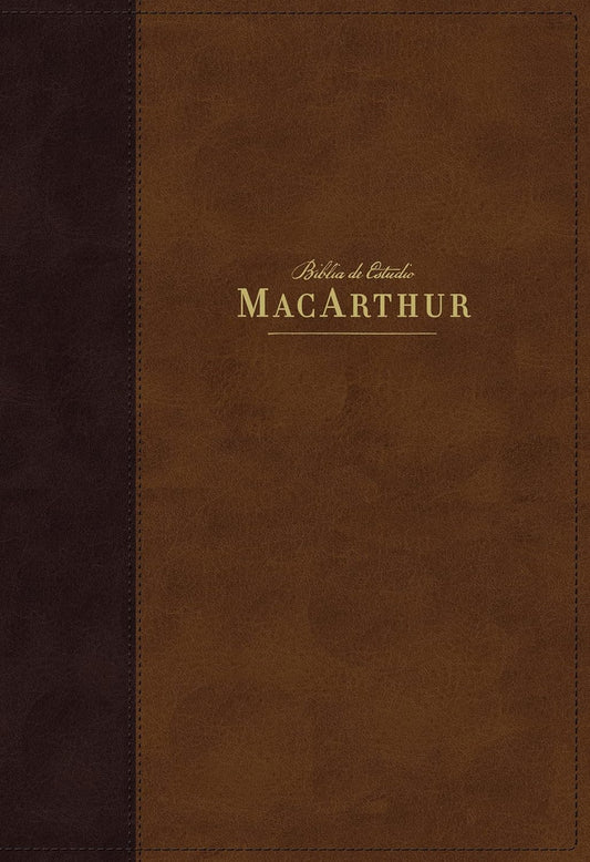 NBLA, Biblia de Estudio MacArthur, Leathersoft, Café