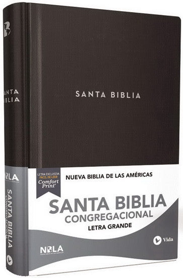 NBLA, Santa Biblia, Congregacional, Tapa dura, Negro, 10 puntos