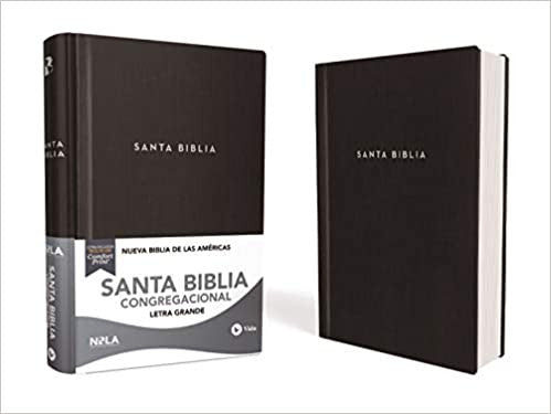 NBLA, Santa Biblia, Congregacional, Tapa dura, Negro, 10 puntos
