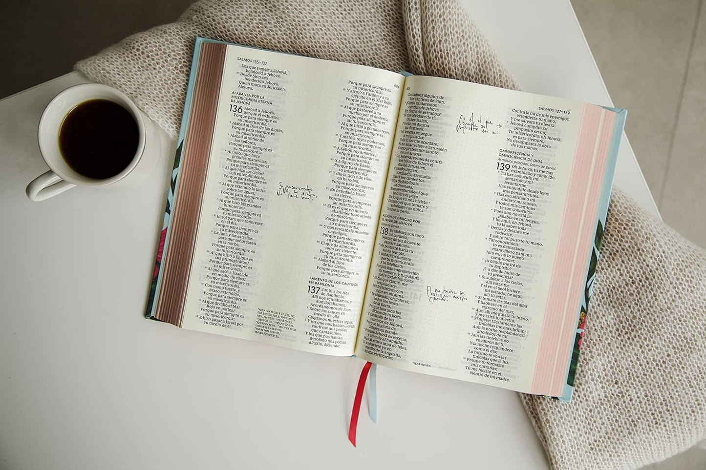 R60, Santa Biblia, Edición Artística, Tapa Dura/Tela, Floral