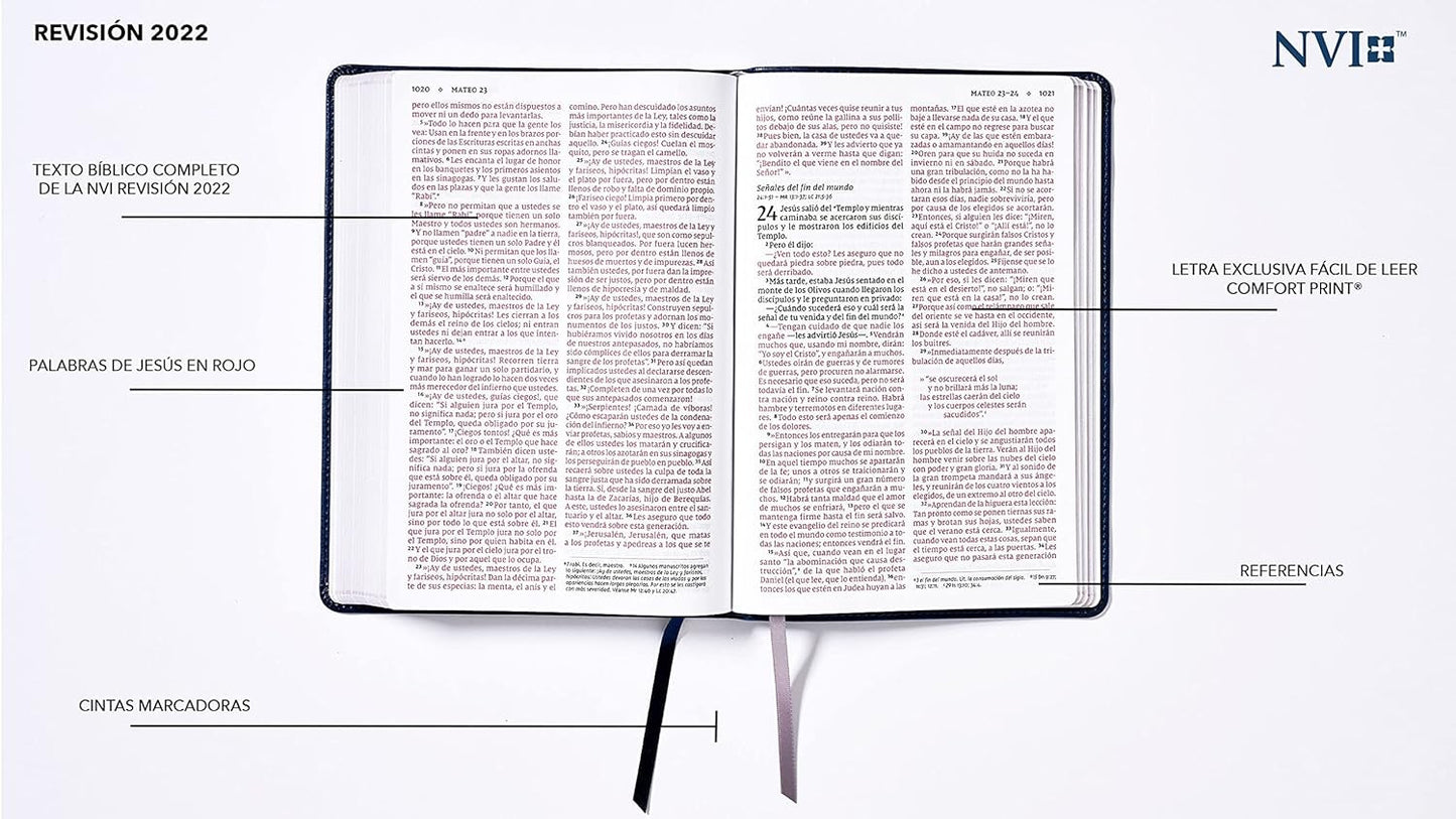 Biblia NVI 2022  Letra Gigante azul