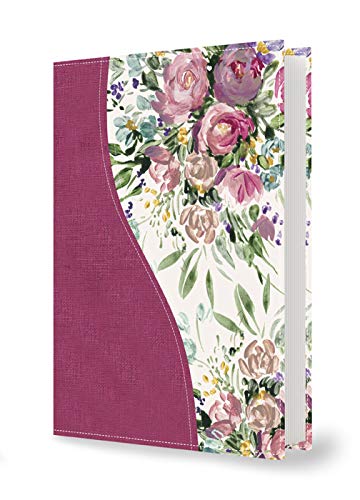 Biblia de una joven conforme al corazón de Dios RVR60 simil piel floral mujer