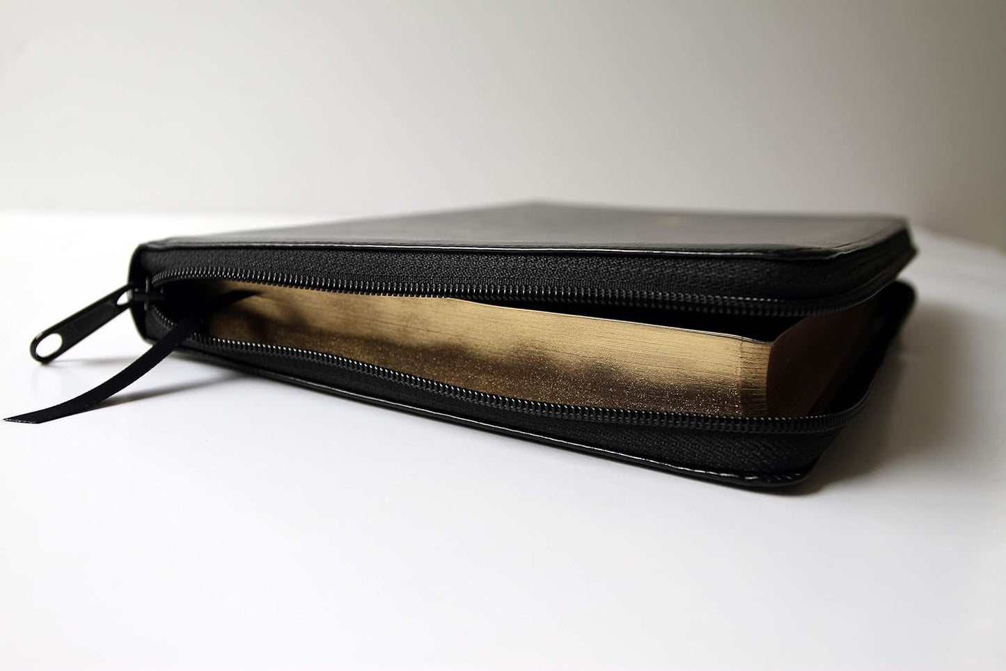 Biblia Reina Valera 1960 Tamaño grande, letra grande piel negra con cremallera