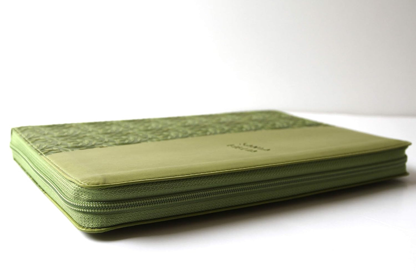 Biblia Reina Valera 1960 Tamaño grande, letra grande piel verde con cierre