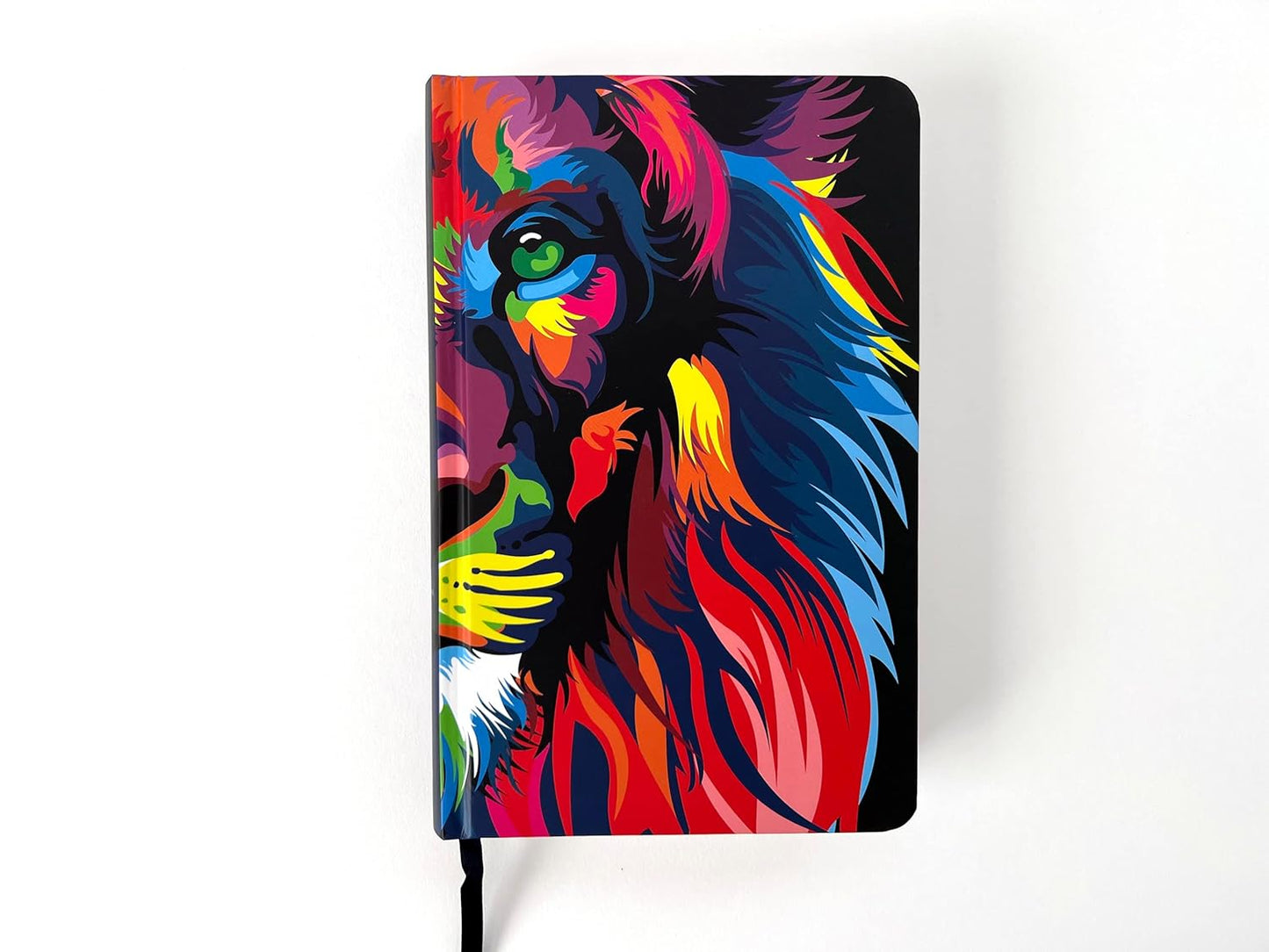 Biblia RVR 1960 letra grande, tamaño manual, tapa dura León de Juda arcoíris