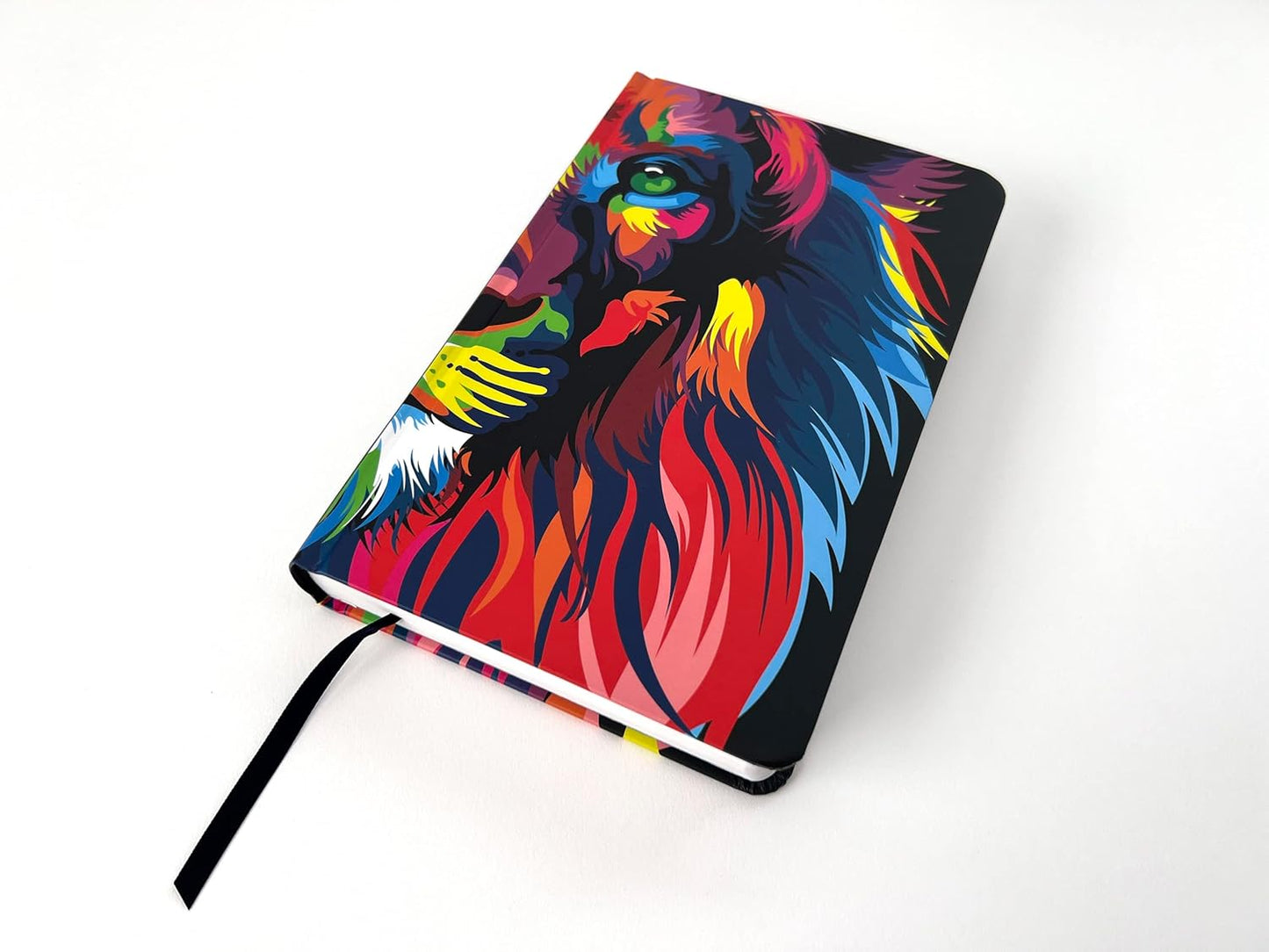 Biblia RVR 1960 letra grande, tamaño manual, tapa dura León de Juda arcoíris