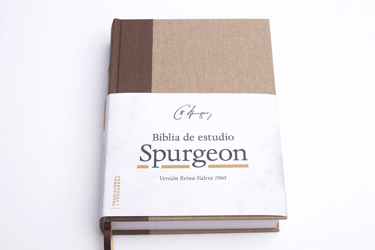 Biblia de Estudio Spurgeon RVR1960 marrón claro