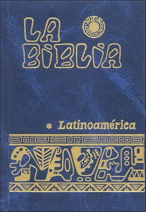 Biblia Latinoamericana compacta azul tapa dura