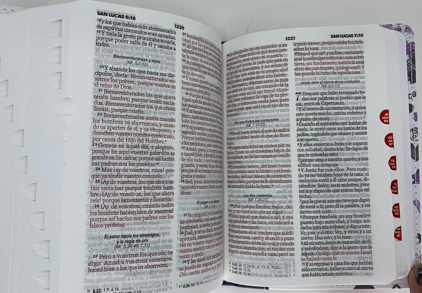 Biblia RVR60 tamaño bolsillo PJR - Palabras de Vida. Amor lila