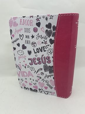 Biblia RVR60 tamaño bolsillo PJR - Palabras de Vida. Amor Rosa