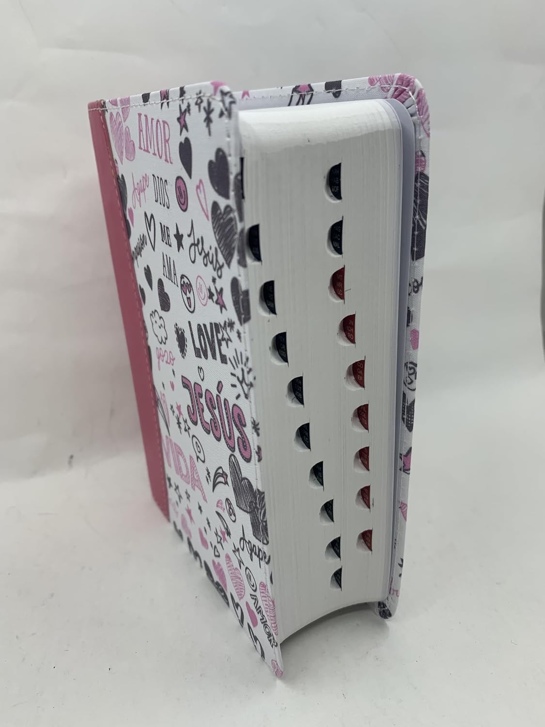 Biblia RVR60 tamaño bolsillo PJR - Palabras de Vida. Amor Rosa