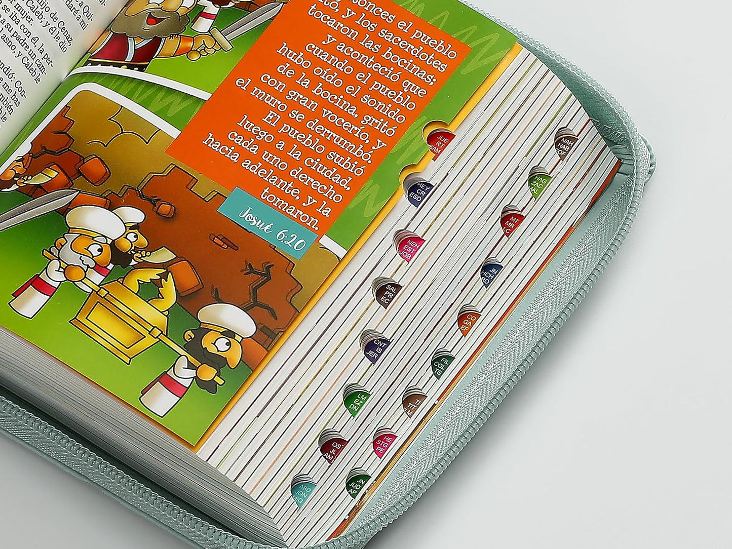 Biblia Mi Gran Viaje Niñas ilustrada RV1960Con Índice cierre globos turquesa
