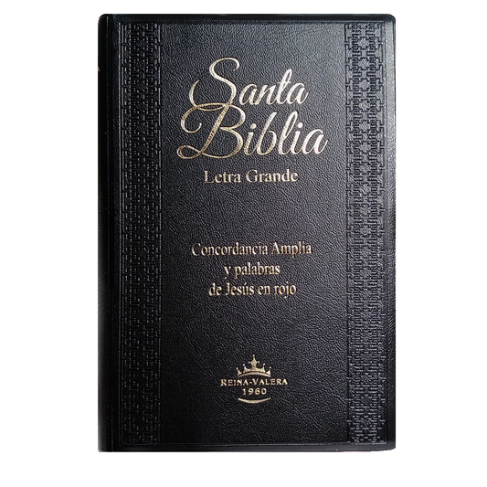 Biblia RVR1960 Letra grande indice concordancia negro