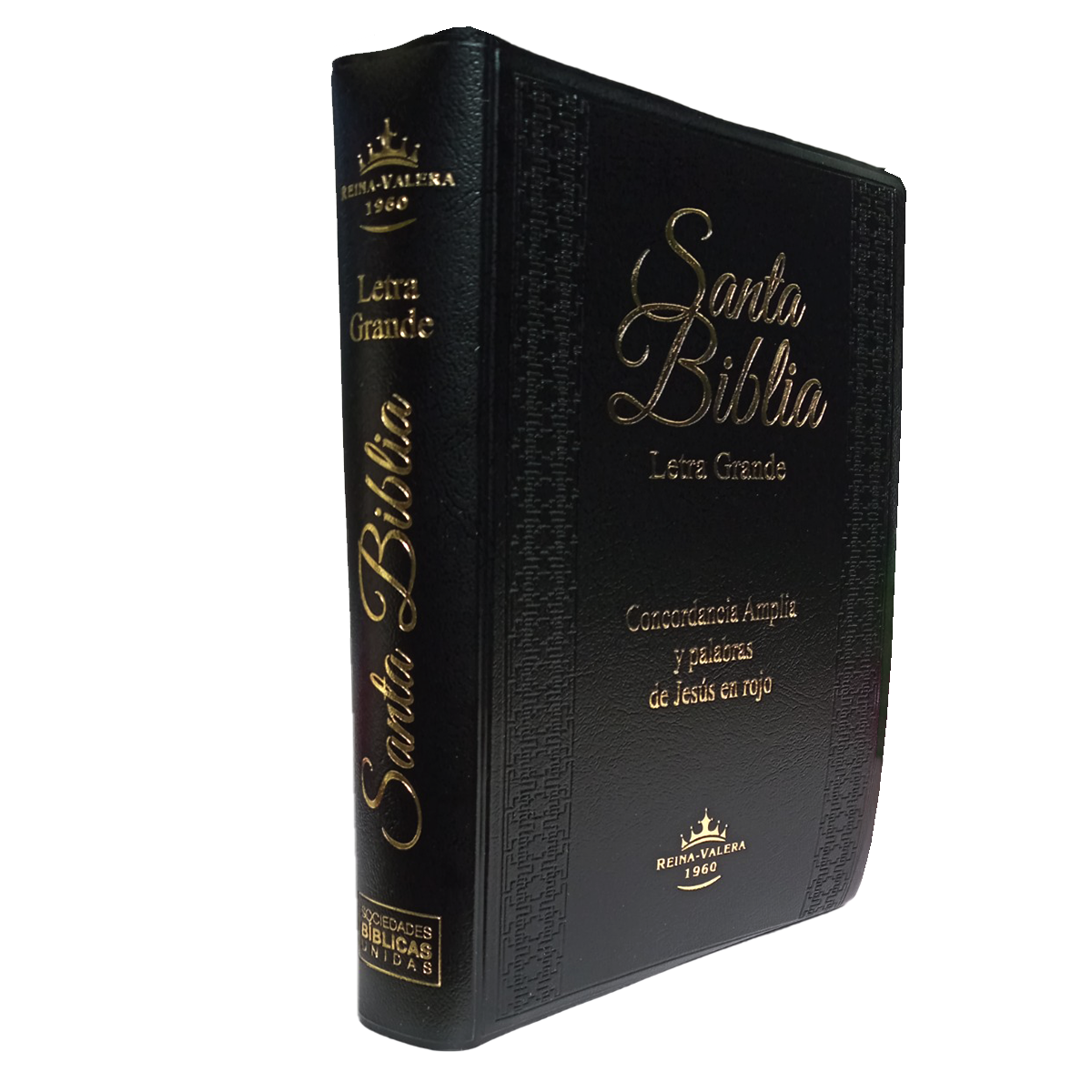 Biblia RVR1960 Letra grande indice concordancia negro
