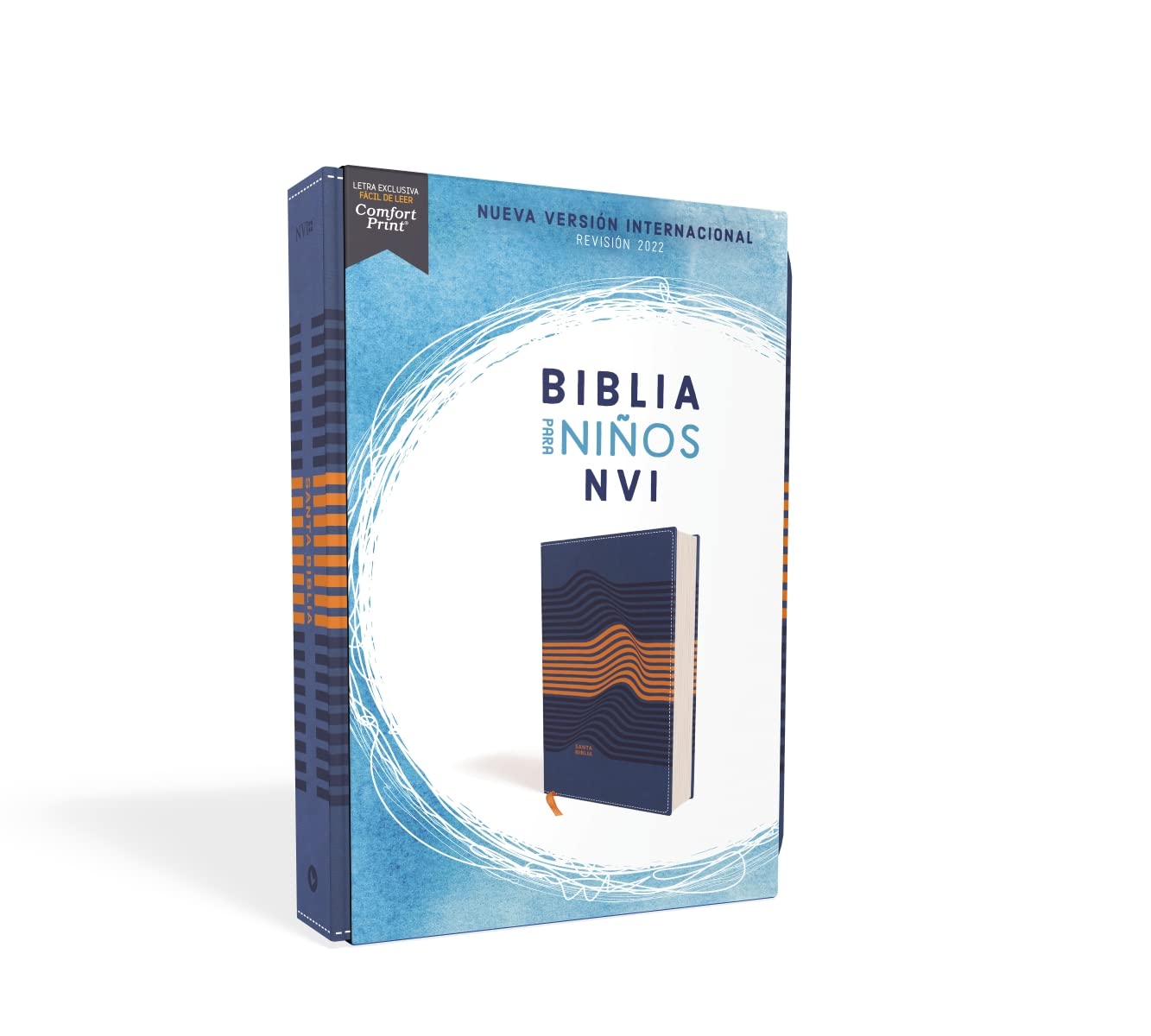 Biblia para niños NVI2022 azul naranjo